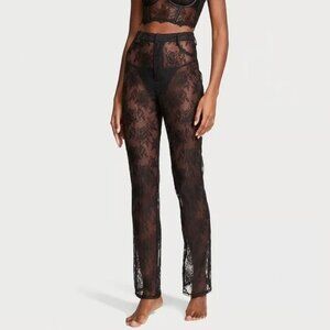 Victoria's Secret Black Lace Pants